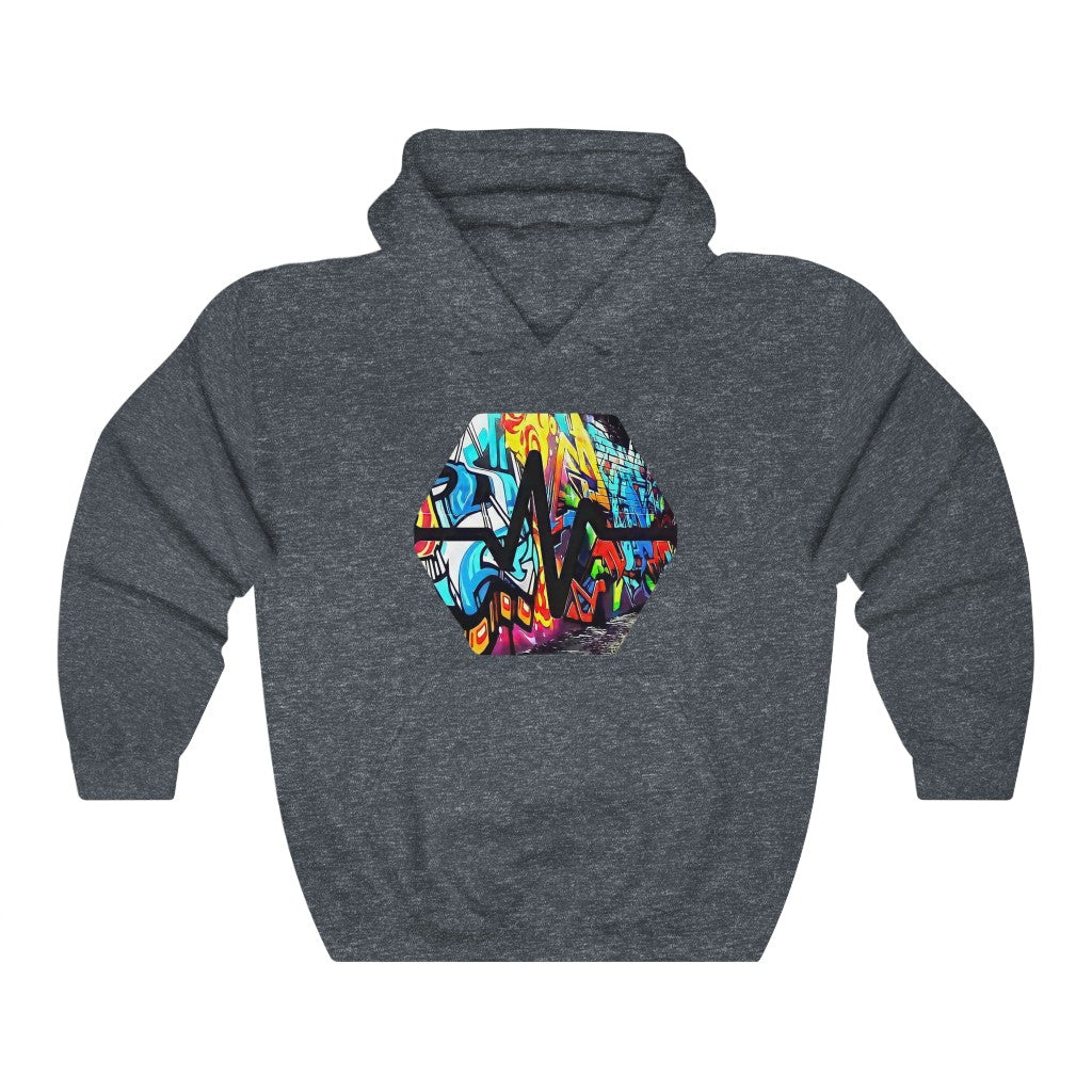 PulseChain Graffiti #5 Unisex Heavy Blend Hooded Sweatshirt