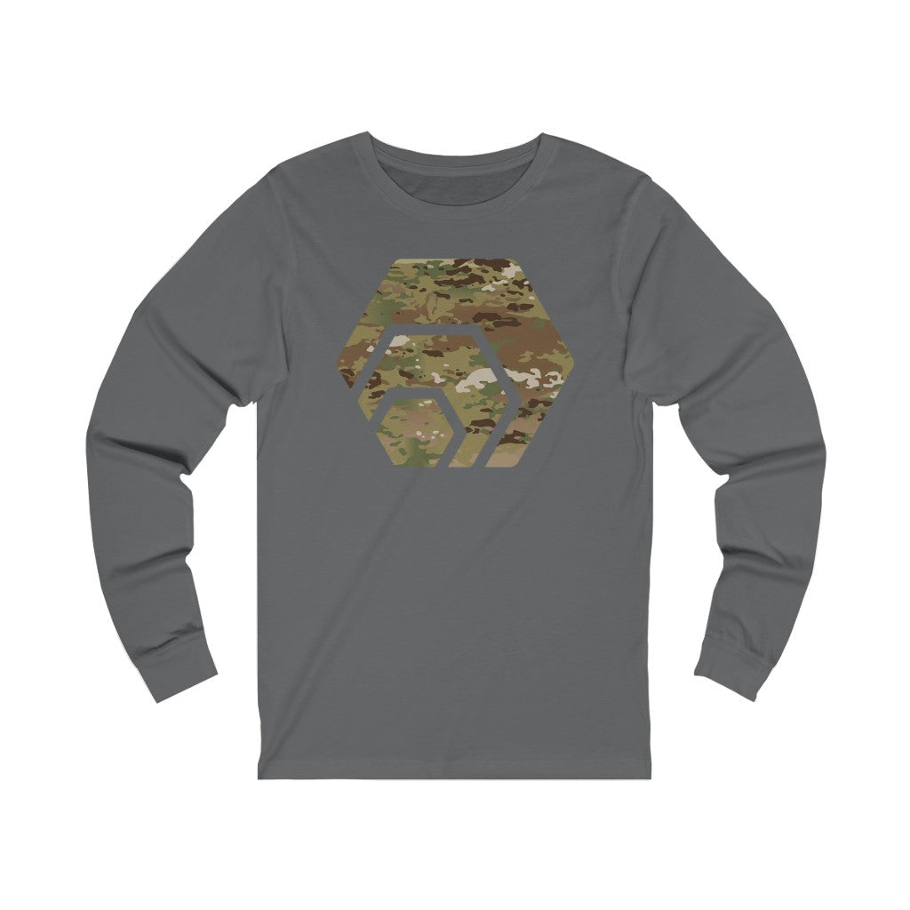 Hex Army Camouflage Unisex Jersey Long Sleeve Tee