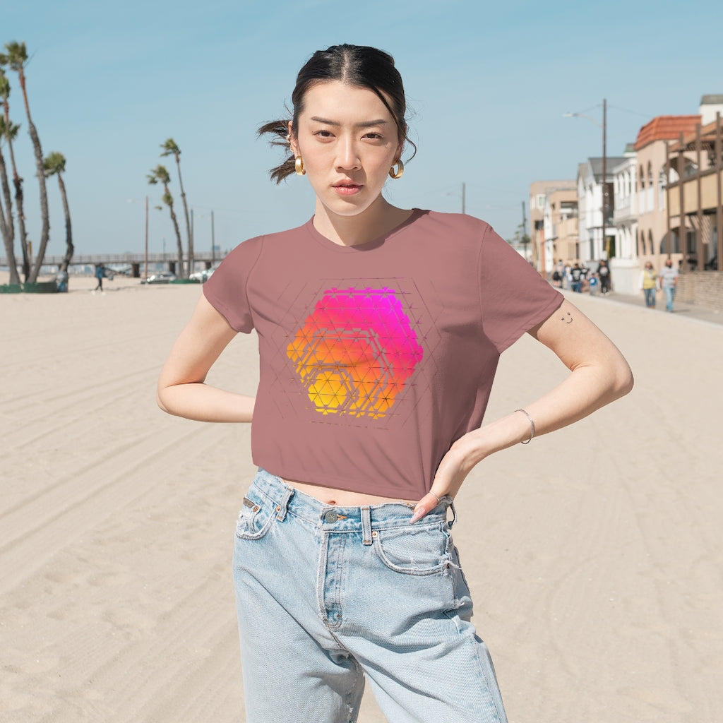 HEX Women's Flowy Cropped Tee