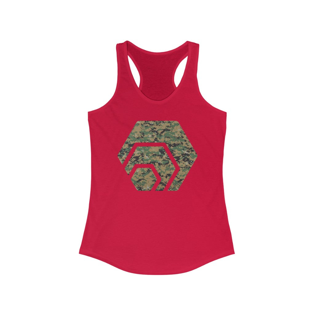 HEX Marine Camouflage Women's Ideal Racerback Tank