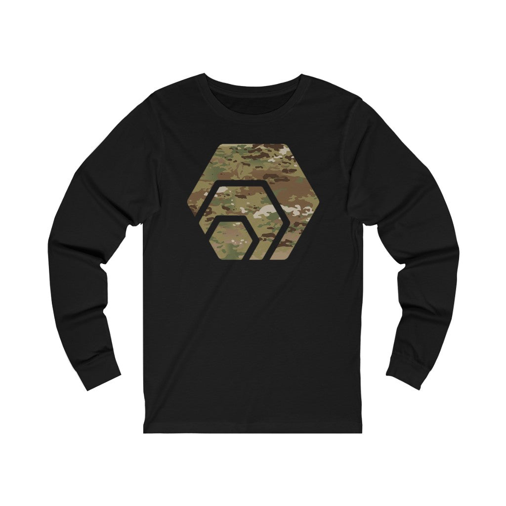 Hex Army Camouflage Unisex Jersey Long Sleeve Tee