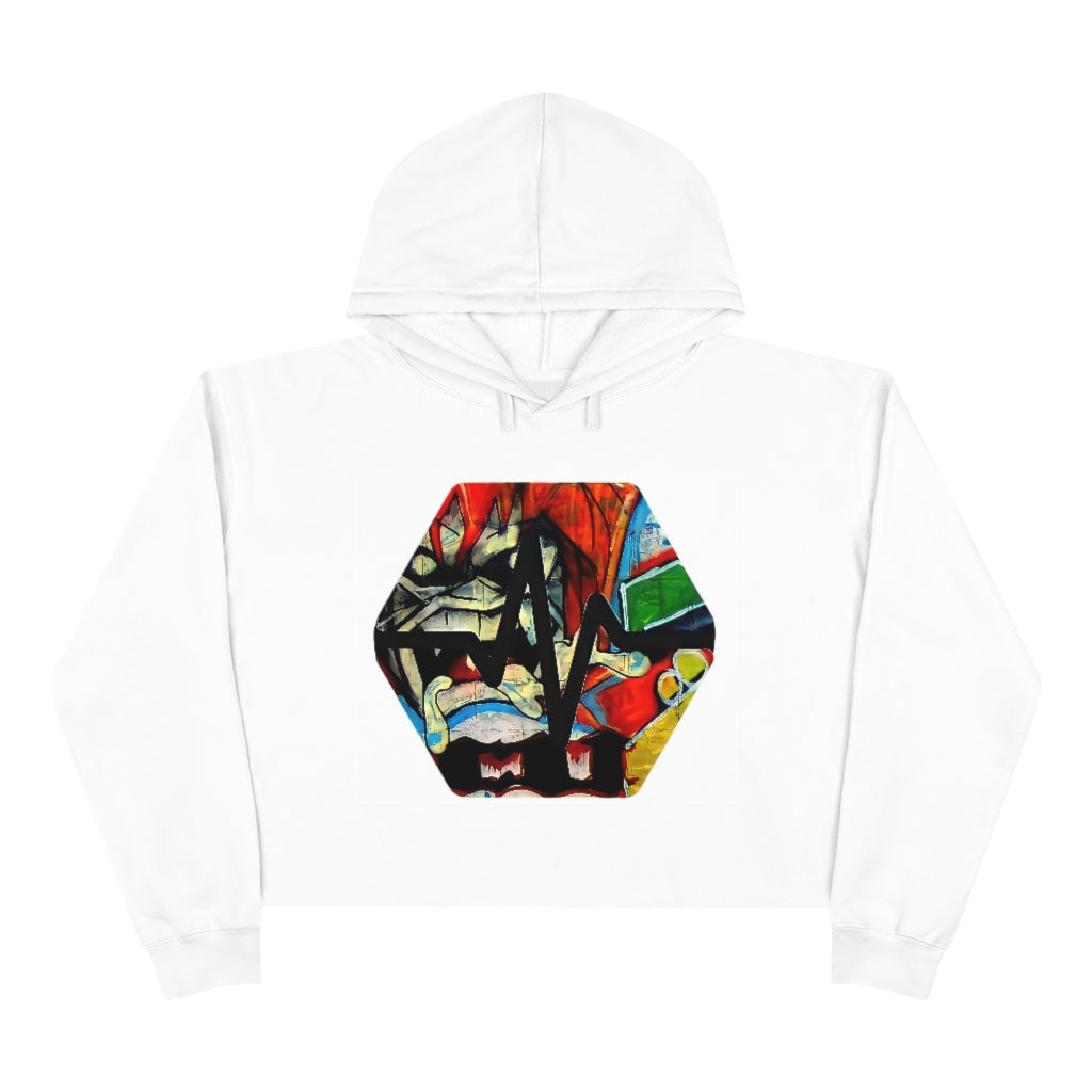 PulseChain Graffiti #2 Women's Crop Hoodie