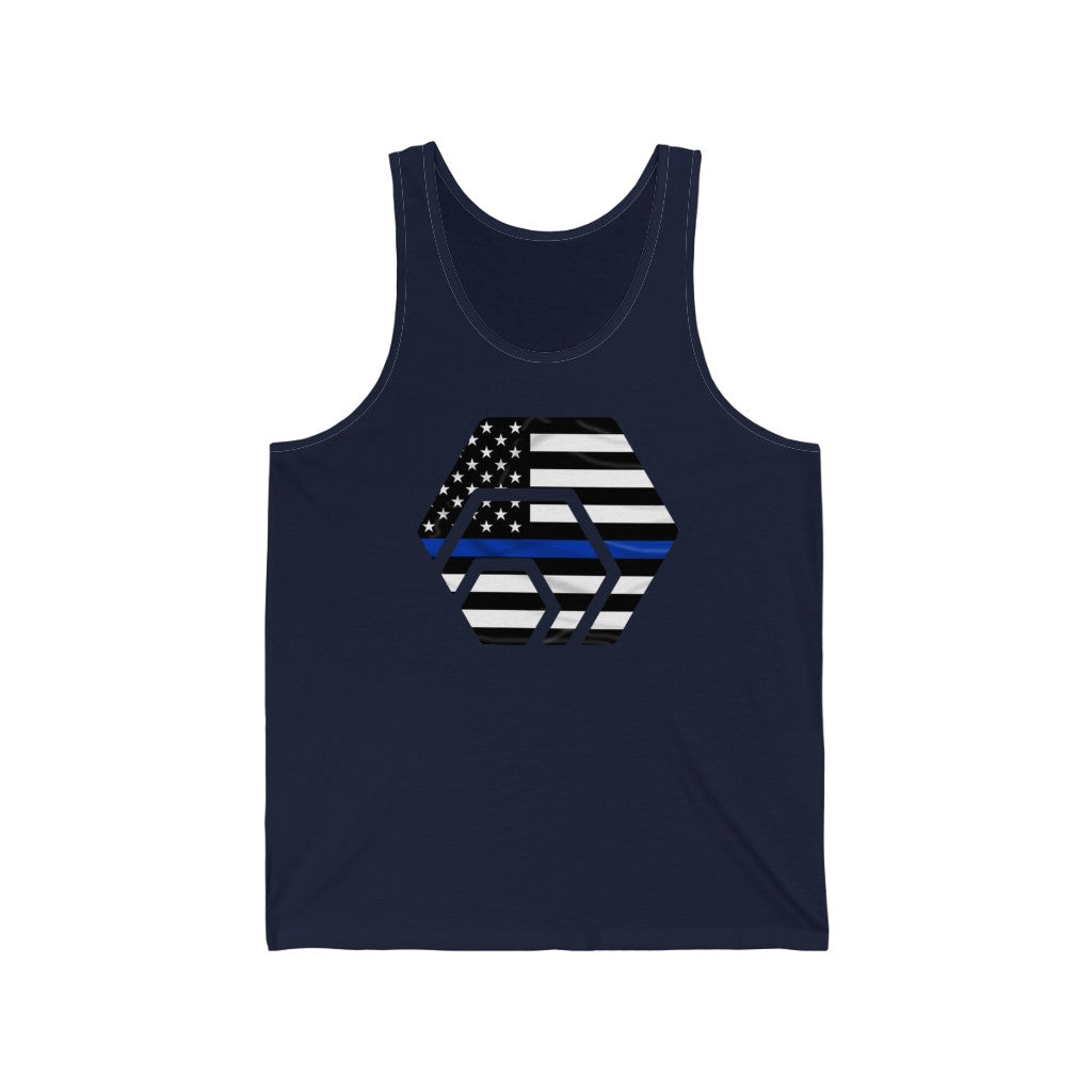 HEX Thin Blue Line Unisex Jersey Tank