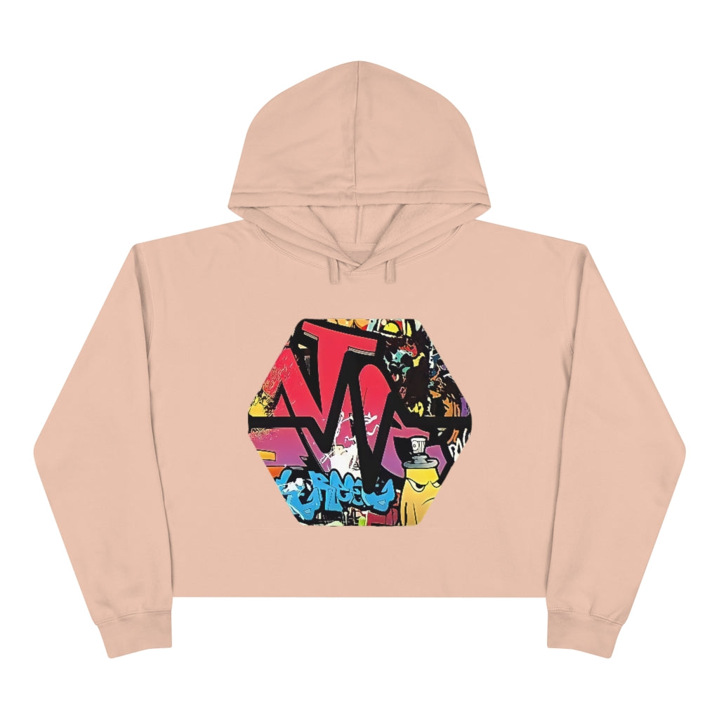 PulseChain Graffiti #1 Women's Crop Hoodie