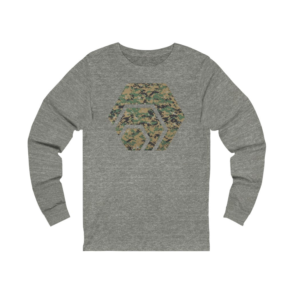 HEX Marine Camouflage Unisex Jersey Long Sleeve Tee