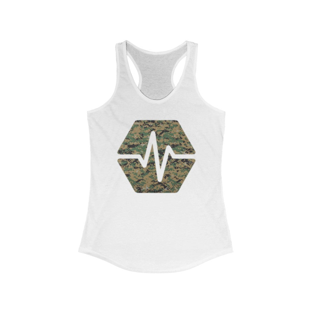 PulseChain Marine Camouflage Women's Ideal Racerback Tank
