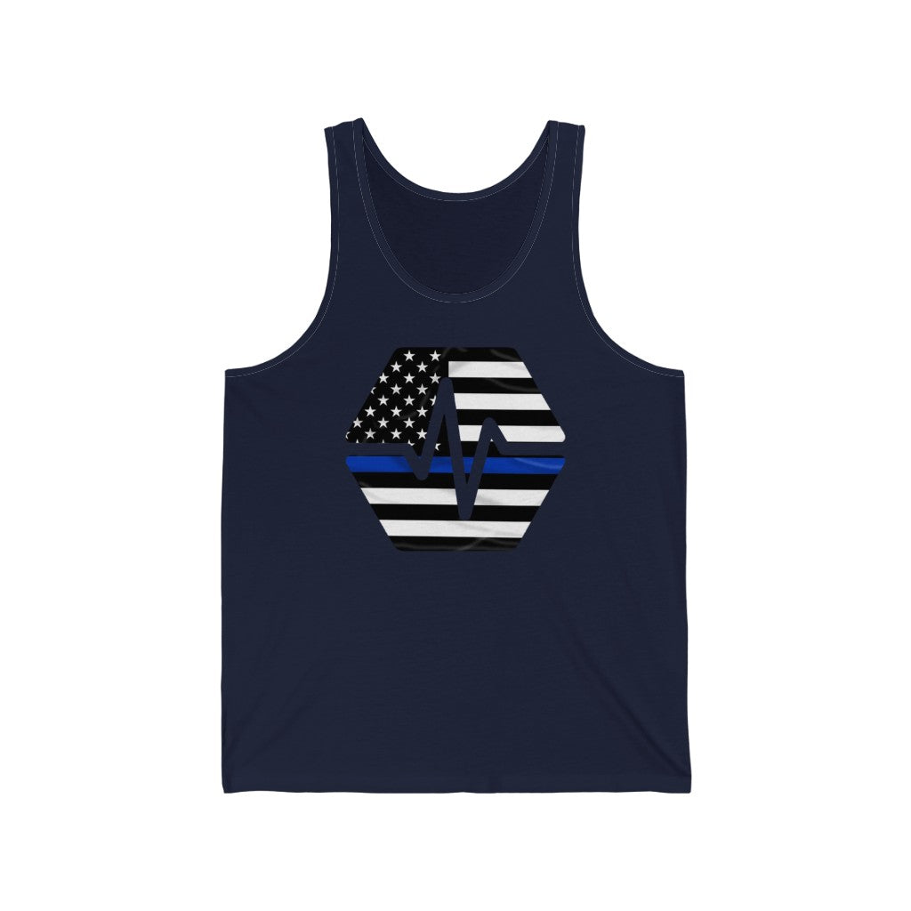 PulseChain Thin Blue Line Unisex Jersey Tank