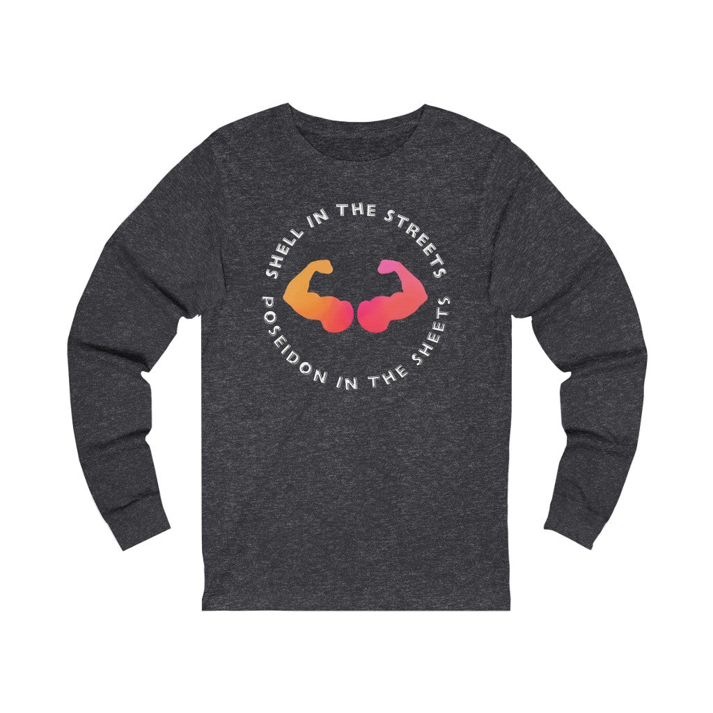 Poseidon In The Sheets HEX Unisex Jersey Long Sleeve Tee