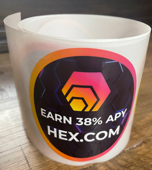 50 HEX.com Stickers - 3" round