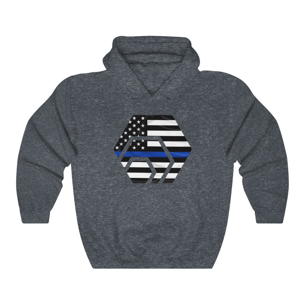 HEX Thin Blue Line Unisex Heavy Blend Hooded Sweatshirt