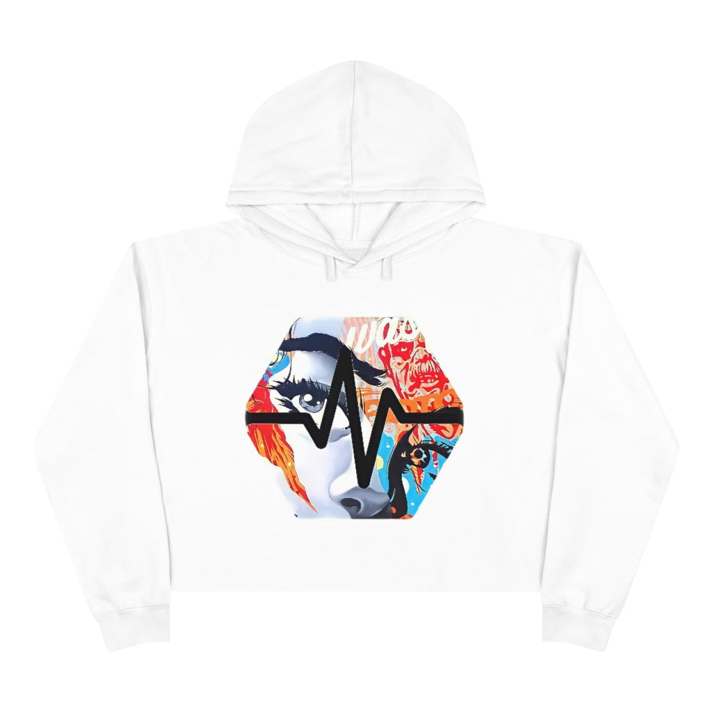PulseChain Graffiti #3 Women's Crop Hoodie