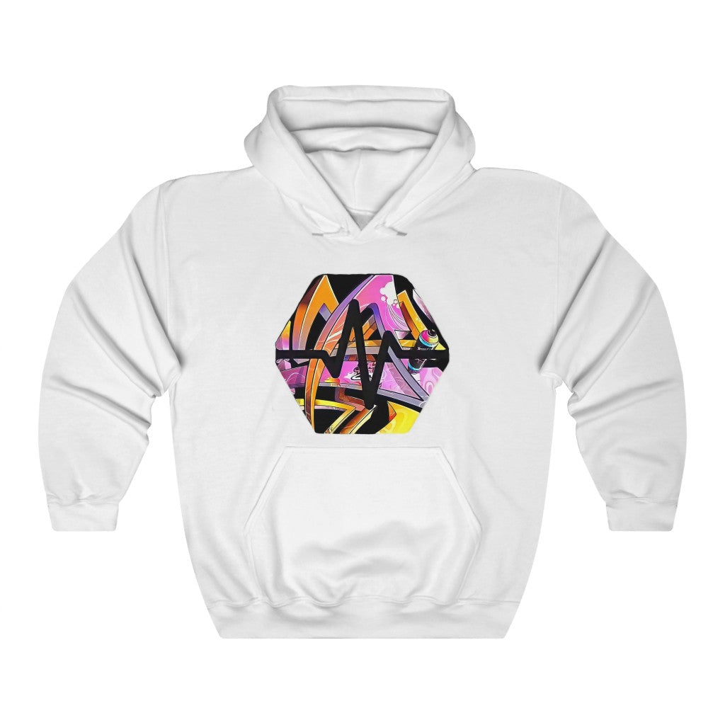 PulseChain Graffiti #6 Unisex Heavy Blend Hooded Sweatshirt