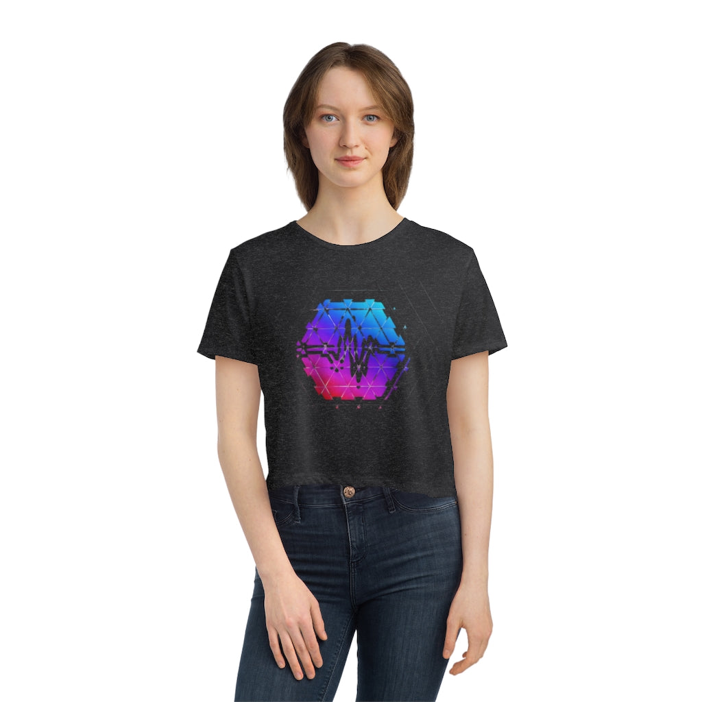 PulseChain Women's Flowy Cropped Tee