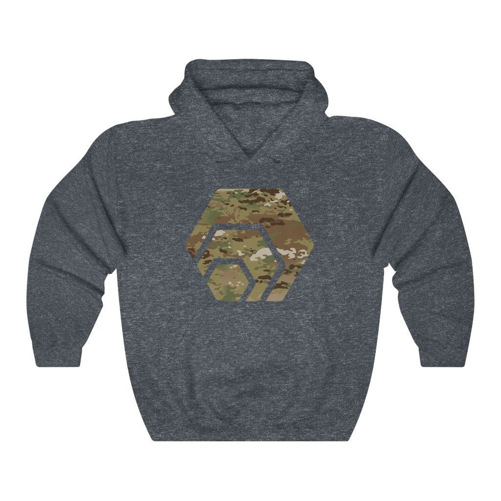 HEX Army Camouflage Unisex Blend Hooded Sweatshirt
