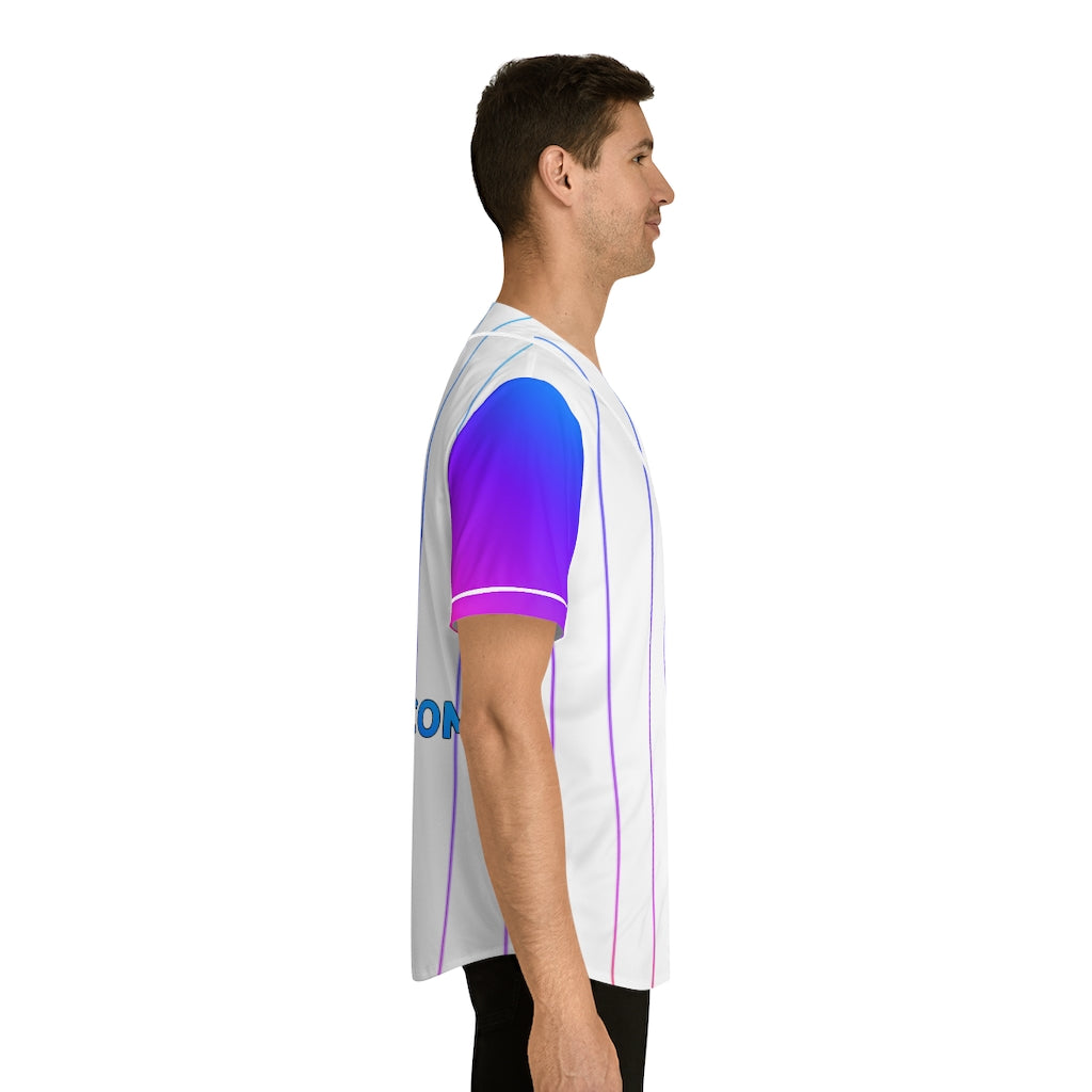 PulseChain Men's Baseball Jersey (White-AOP)