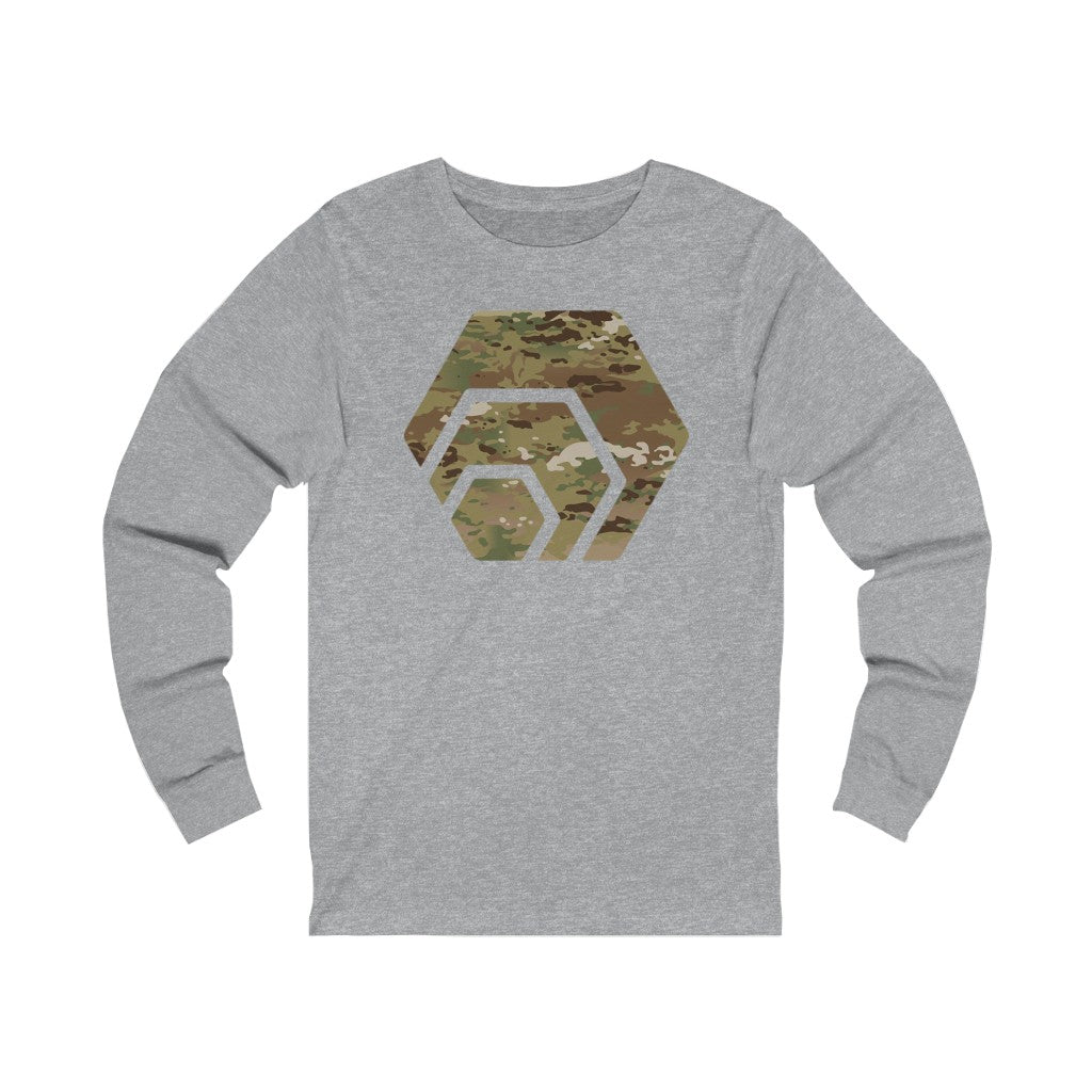 Hex Army Camouflage Unisex Jersey Long Sleeve Tee