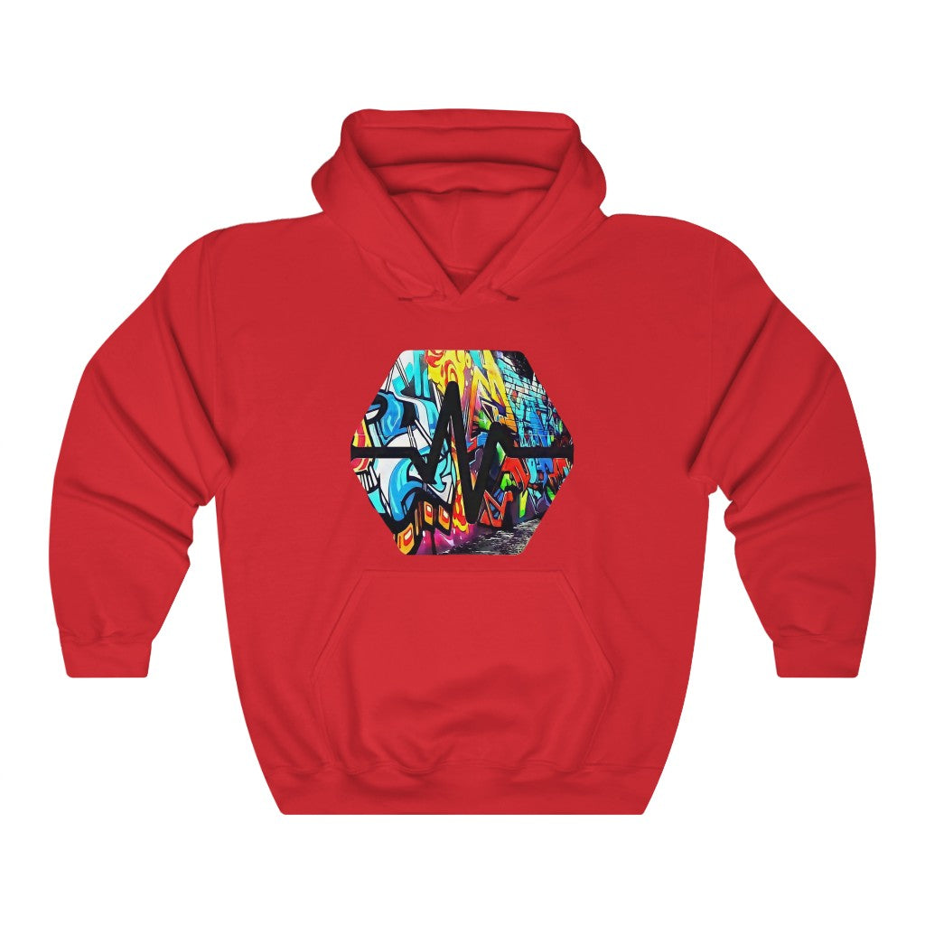 PulseChain Graffiti #5 Unisex Heavy Blend Hooded Sweatshirt