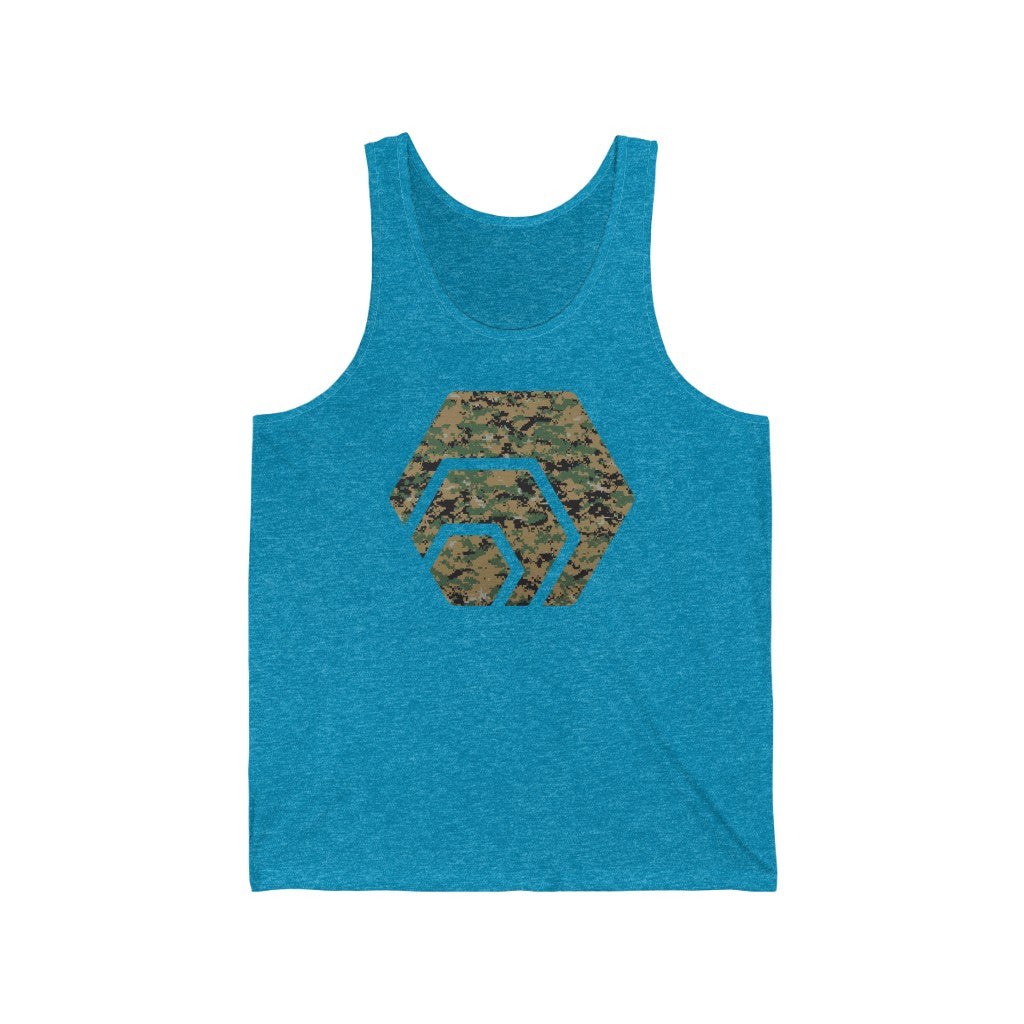 HEX Marine Camouflage Unisex Jersey Tank