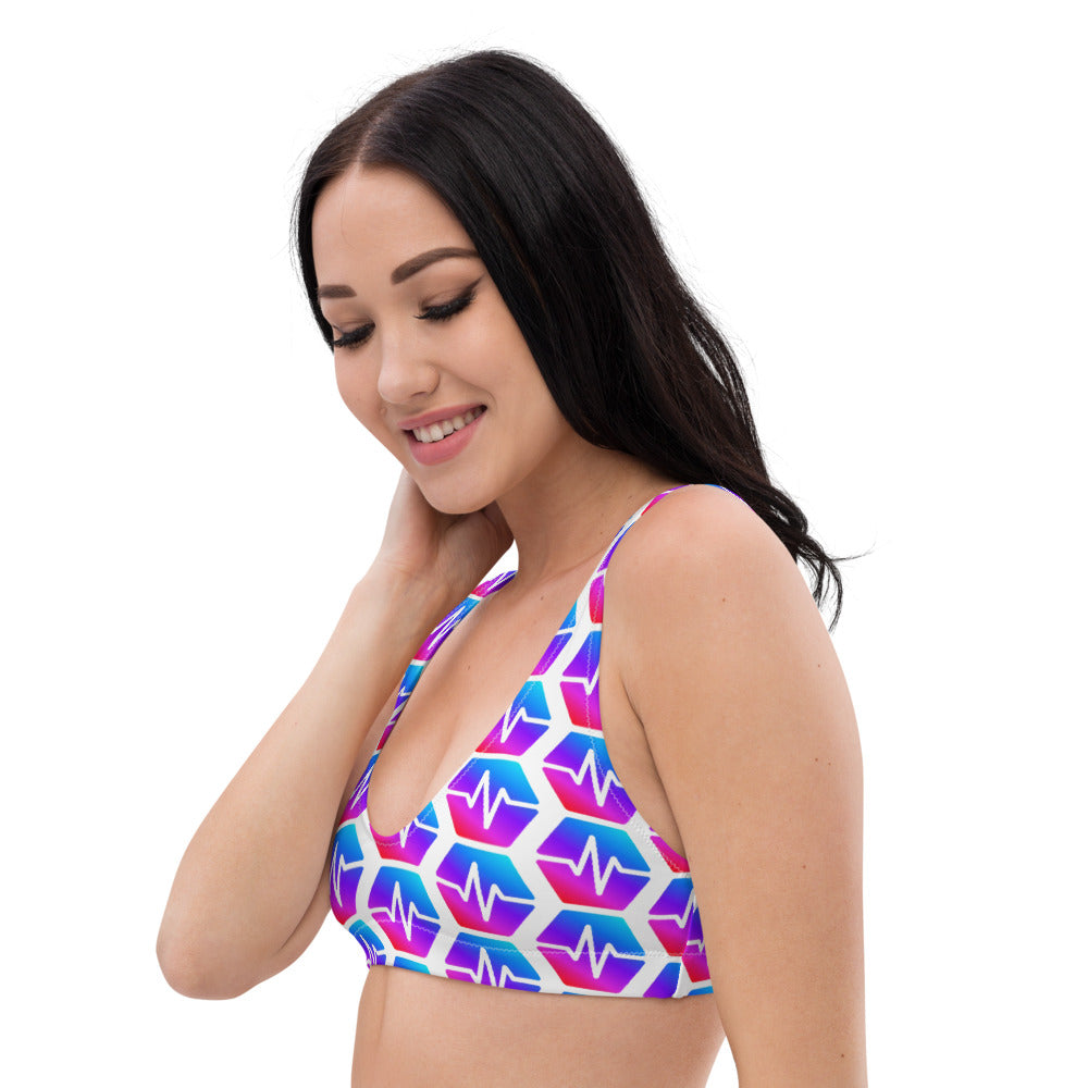PulseChain Recyled padded bikini top