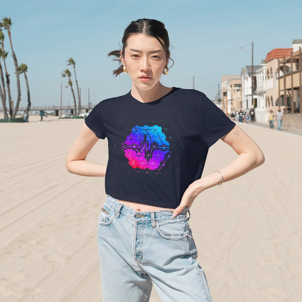 PulseChain Women's Flowy Cropped Tee