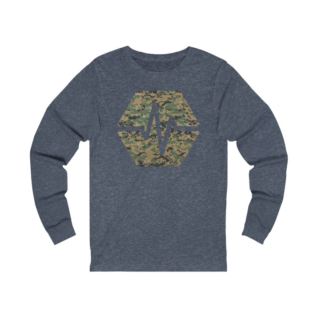 PulseChain Marine Camouflage Unisex Jersey Long Sleeve Tee