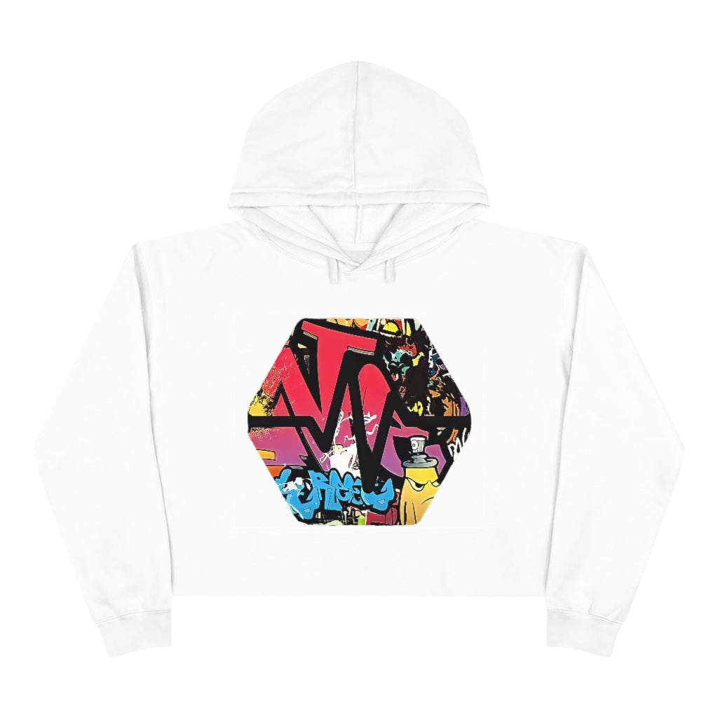 PulseChain Graffiti #1 Women's Crop Hoodie