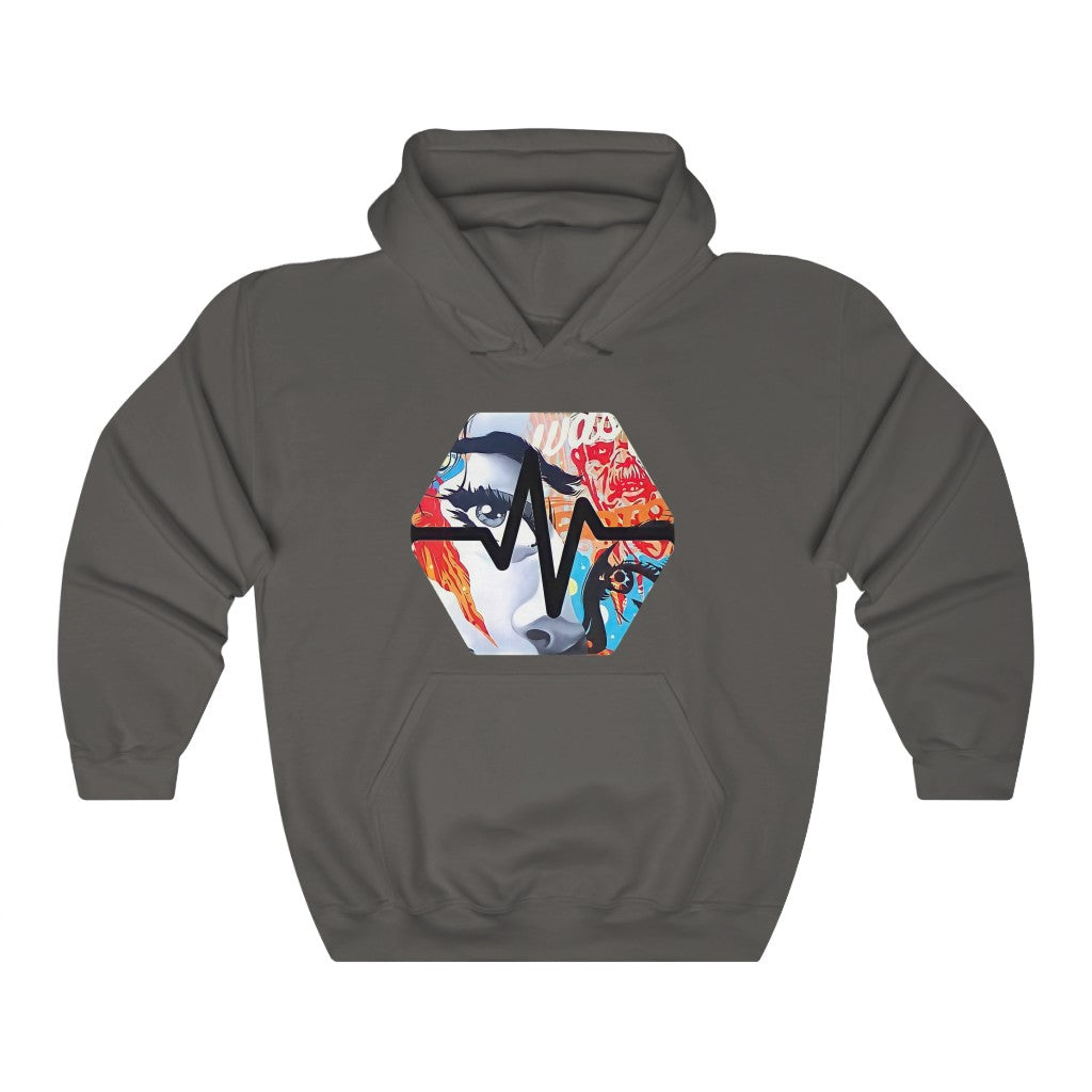 PulseChain Graffiti #3 Unisex Heavy Blend Hooded Sweatshirt