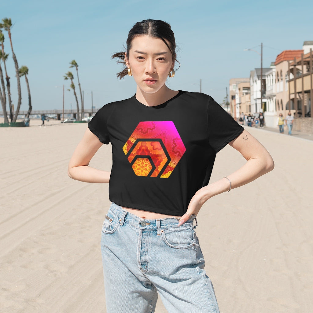 HEX Magic Carpet Ride Women's Flowy Cropped Tee