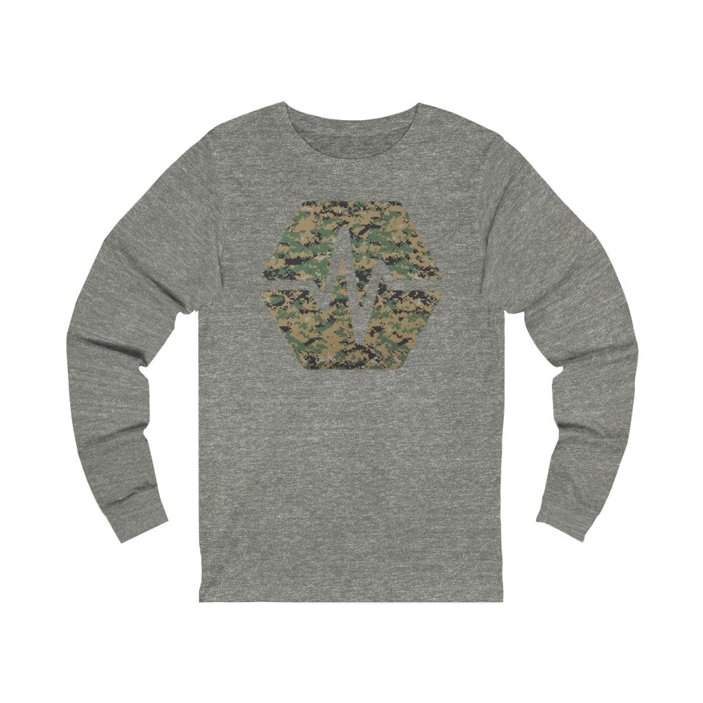 PulseChain Marine Camouflage Unisex Jersey Long Sleeve Tee