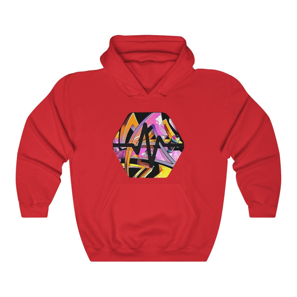 PulseChain Graffiti #6 Unisex Heavy Blend Hooded Sweatshirt