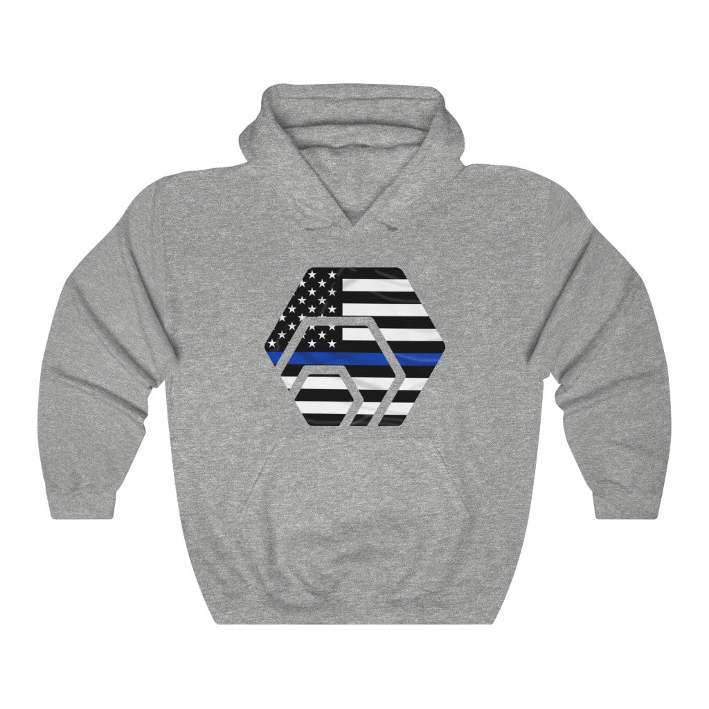 HEX Thin Blue Line Unisex Heavy Blend Hooded Sweatshirt