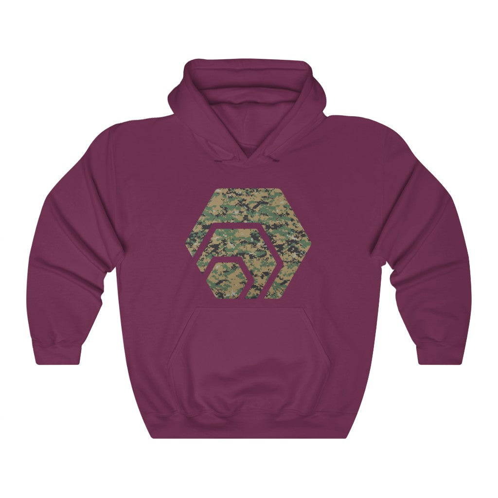 HEX Marine Camouflage Unisex Heavy Blend Hooded Sweatshirt