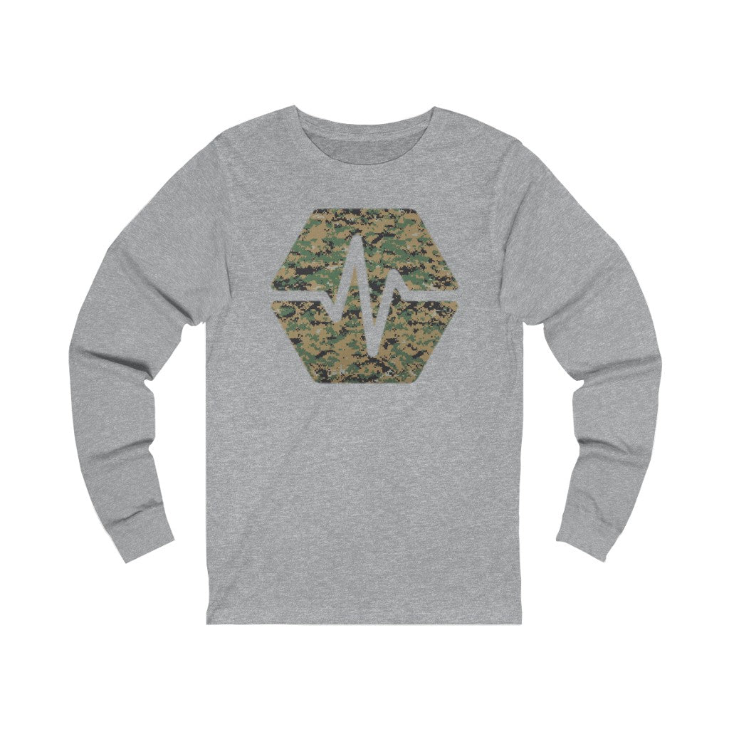 PulseChain Marine Camouflage Unisex Jersey Long Sleeve Tee