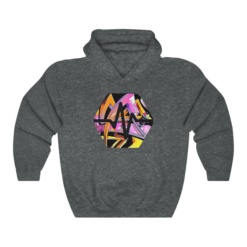 PulseChain Graffiti #6 Unisex Heavy Blend Hooded Sweatshirt
