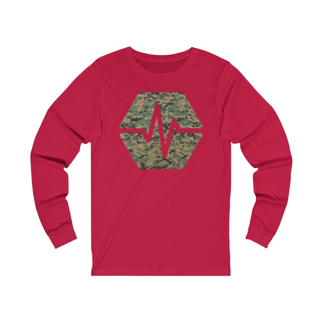 PulseChain Marine Camouflage Unisex Jersey Long Sleeve Tee