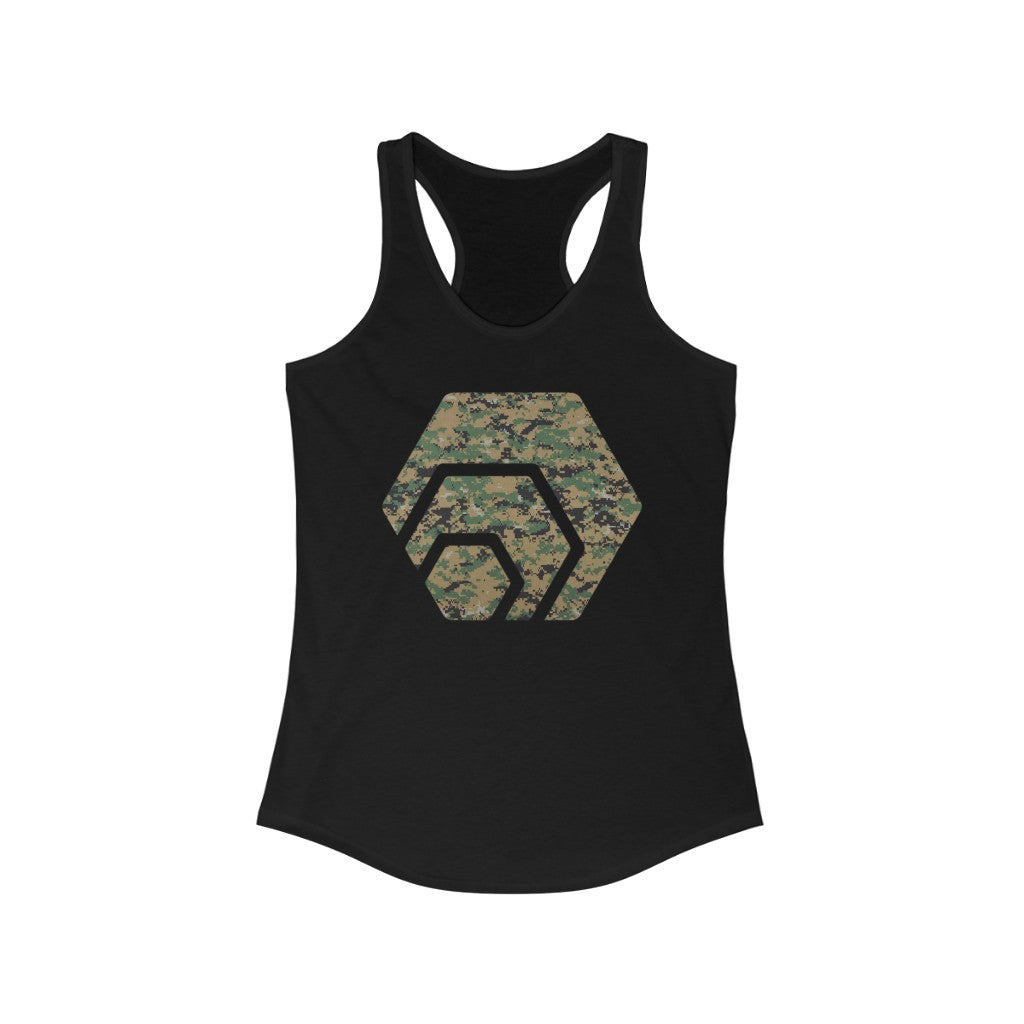 HEX Marine Camouflage Women's Ideal Racerback Tank