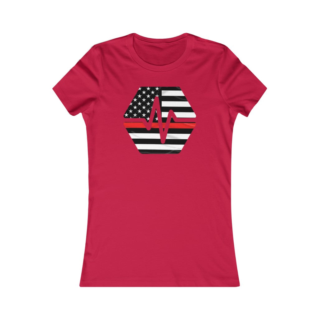 PulseChain Thin Red Line Women's Tee