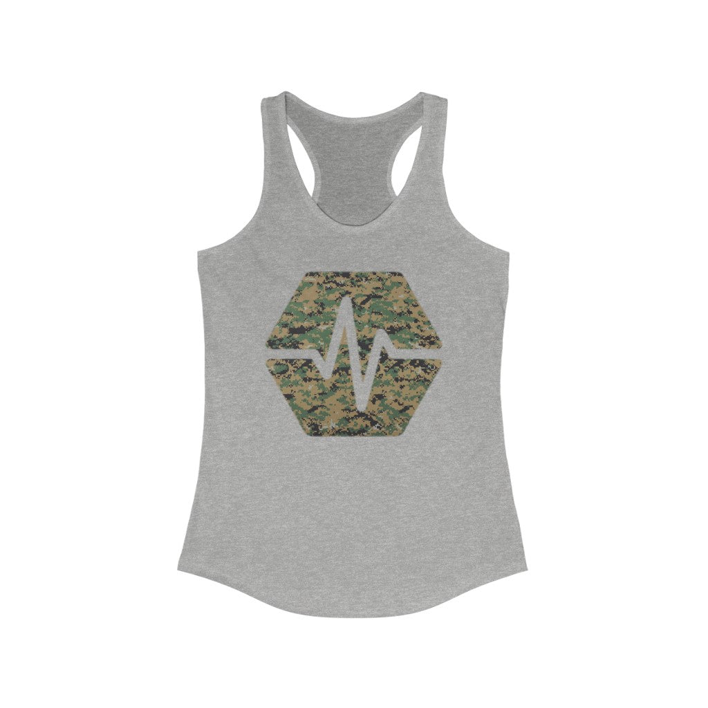 PulseChain Marine Camouflage Women's Ideal Racerback Tank