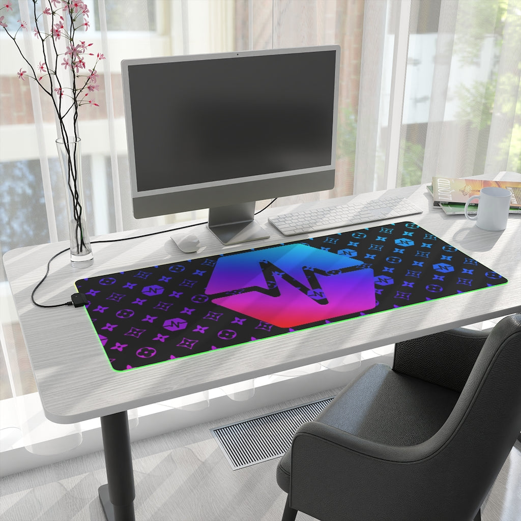 PulseChain LED Gaming Mouse Pad