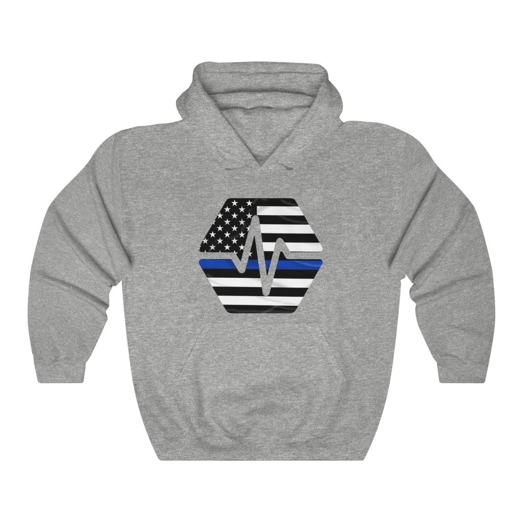 PulseChain Thin Blue Line Unisex Heavy Blend Hooded Sweatshirt