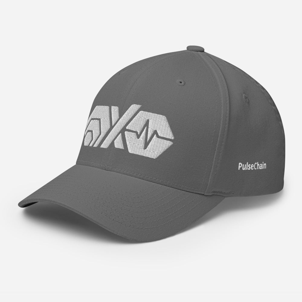 HEX PulseX PulseChain Structured Twill Cap - Flexfit - With Side and Back Embroidery