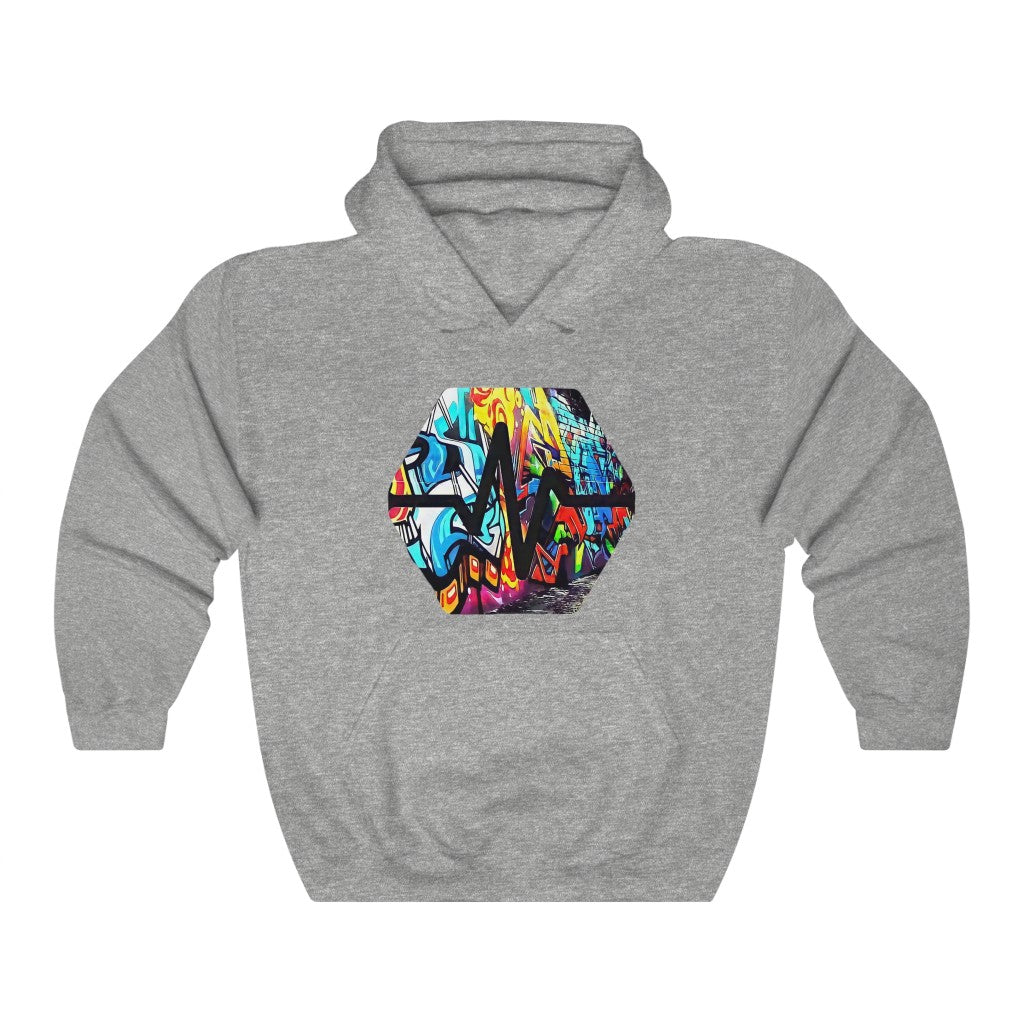 PulseChain Graffiti #5 Unisex Heavy Blend Hooded Sweatshirt
