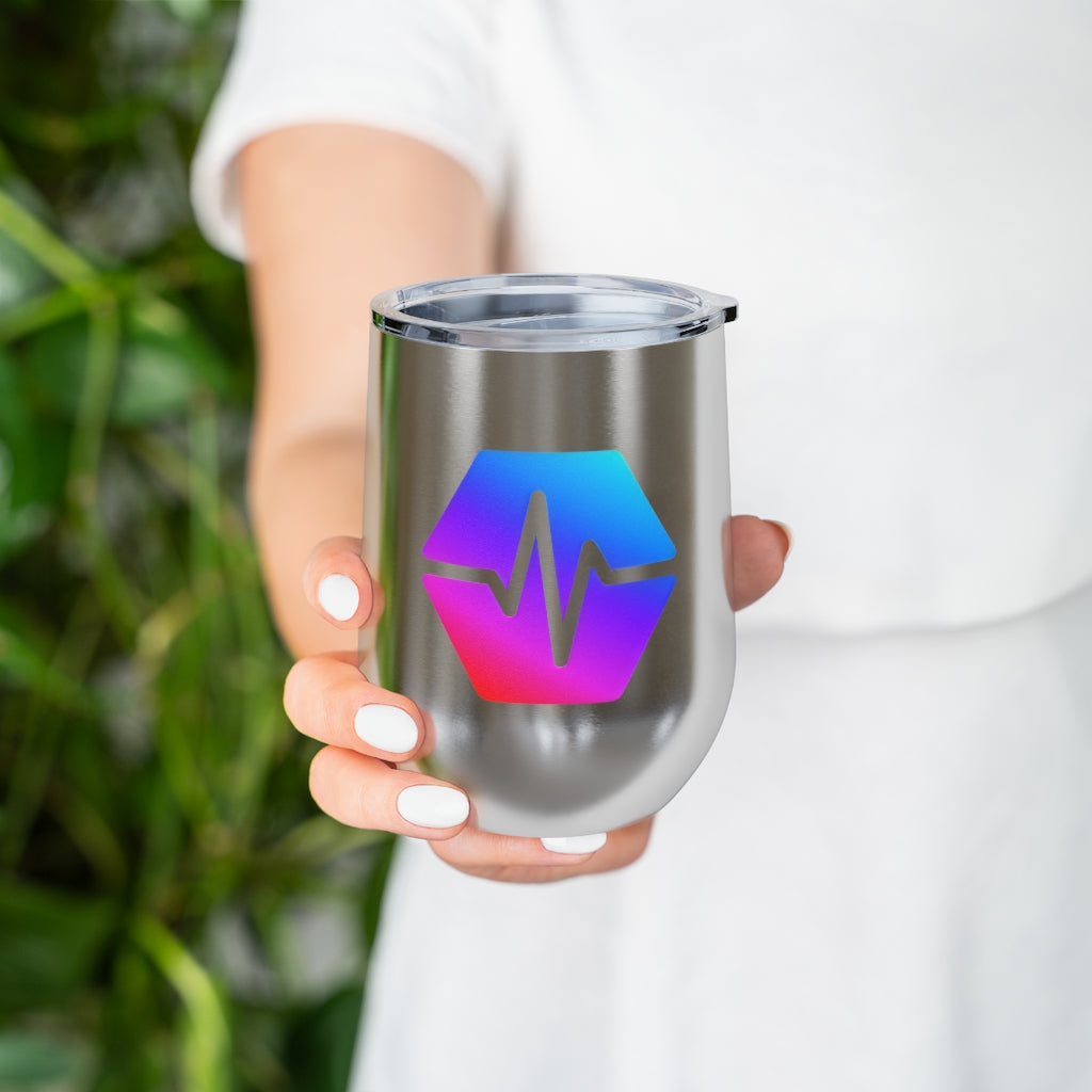 PulseChain 12oz Insulated Wine Tumbler