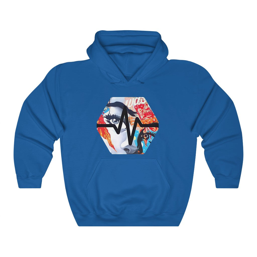 PulseChain Graffiti #3 Unisex Heavy Blend Hooded Sweatshirt