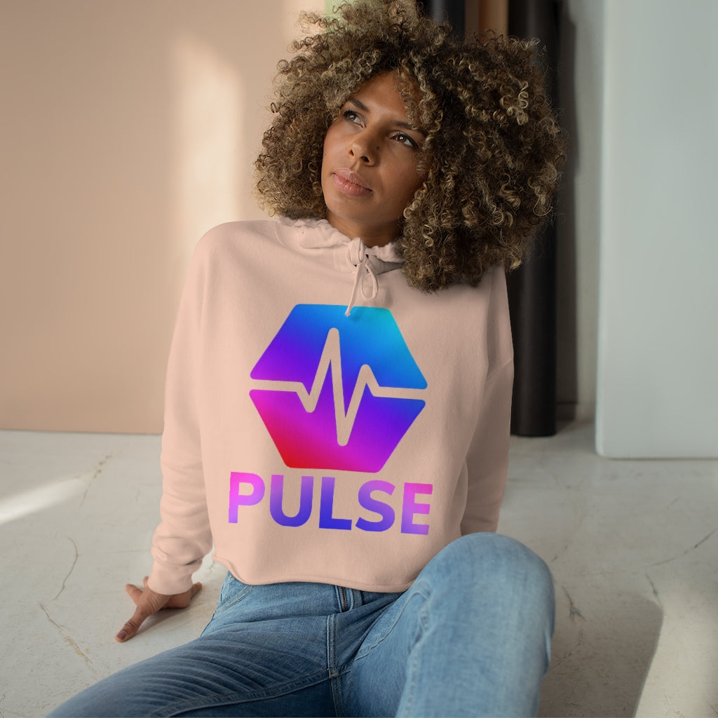PulseChain Women's Crop Hoodie