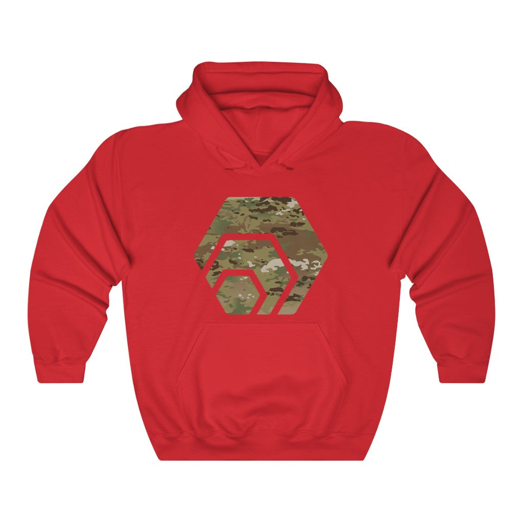 HEX Army Camouflage Unisex Blend Hooded Sweatshirt