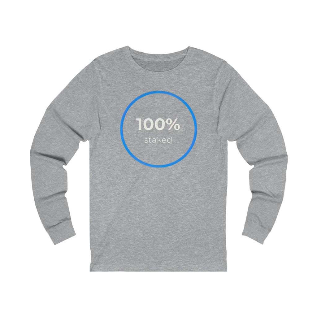 100% Staked HEX Unisex Jersey Long Sleeve Tee