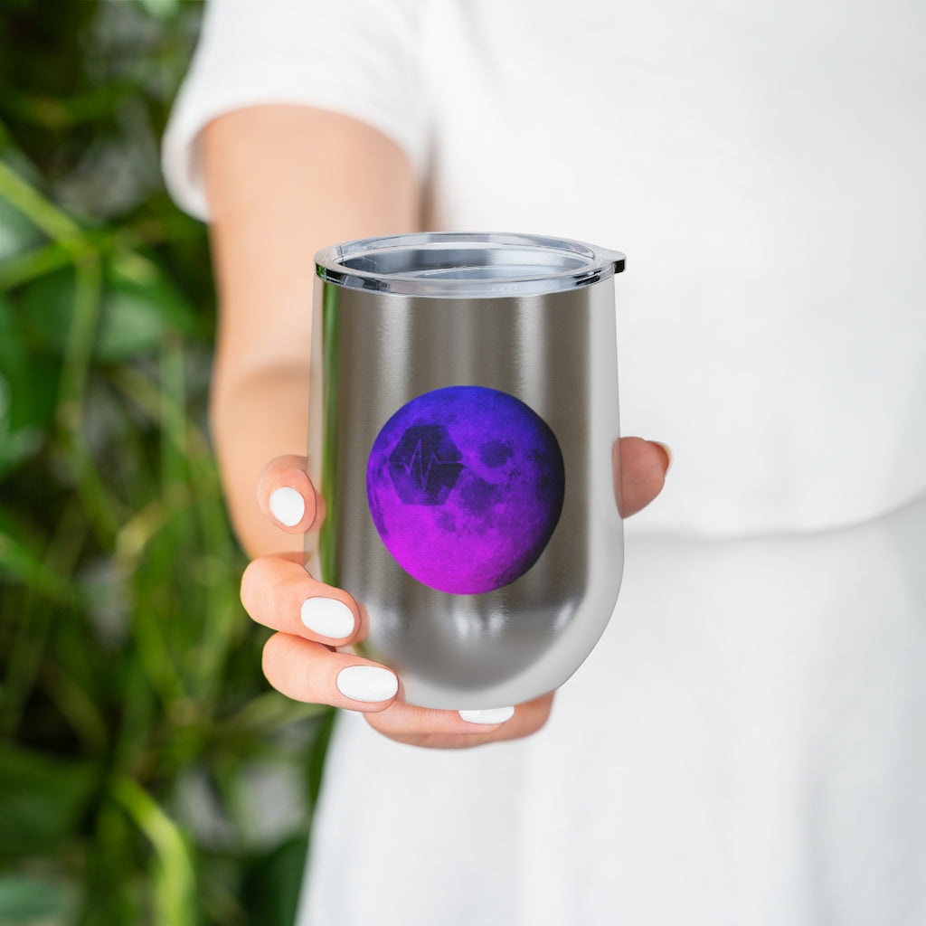 Pulse To The Moon 12oz Insulated Wine Tumbler