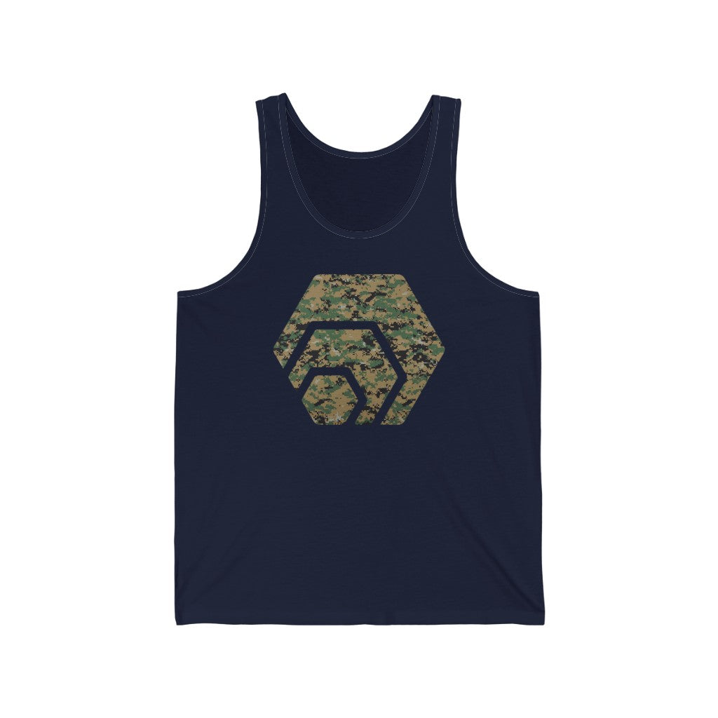 HEX Marine Camouflage Unisex Jersey Tank