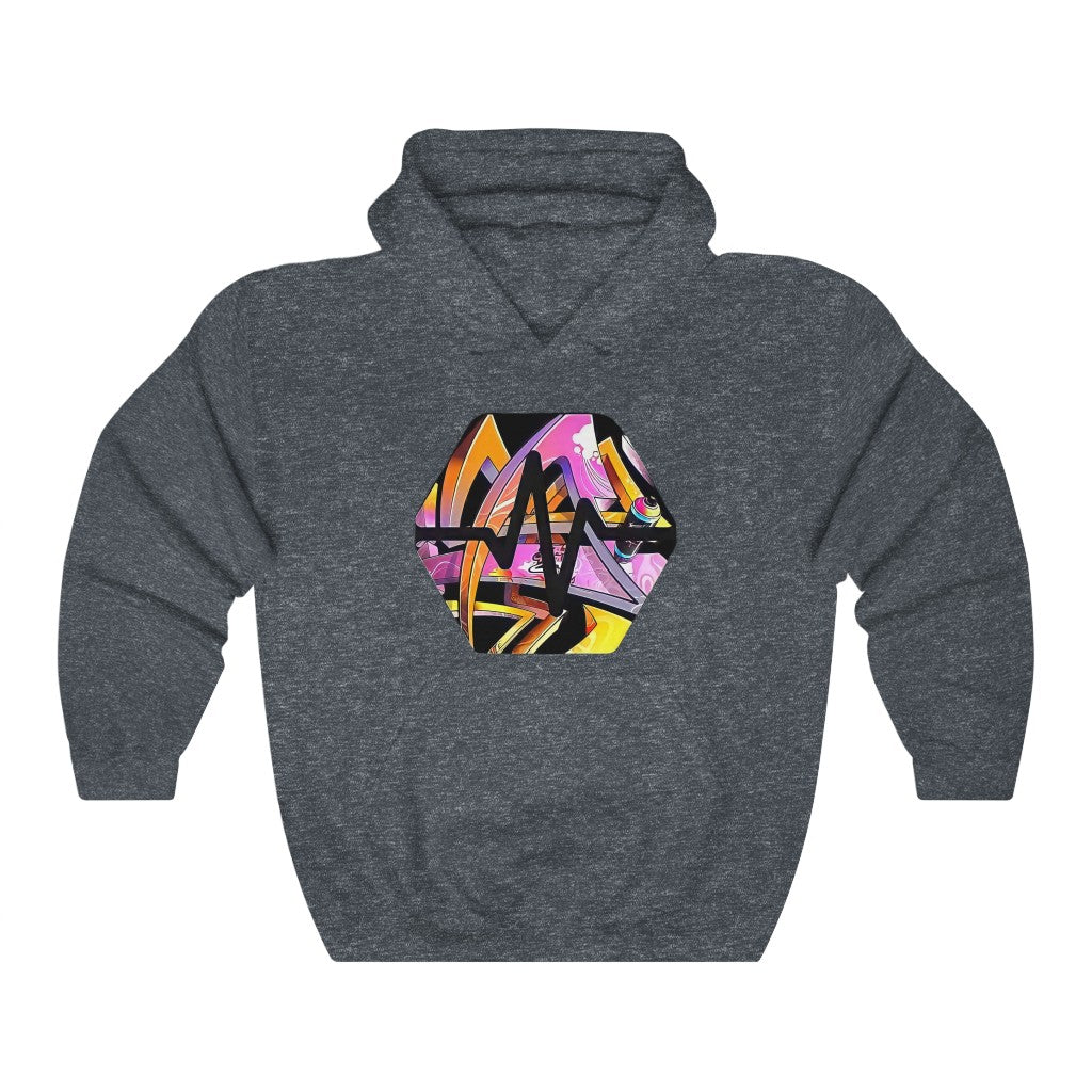 PulseChain Graffiti #6 Unisex Heavy Blend Hooded Sweatshirt